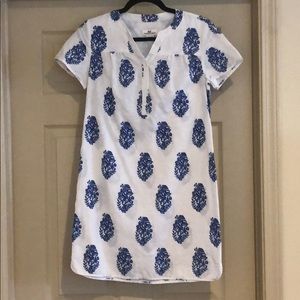 Vineyard Vines Blue and White S/S Dress Size XS
